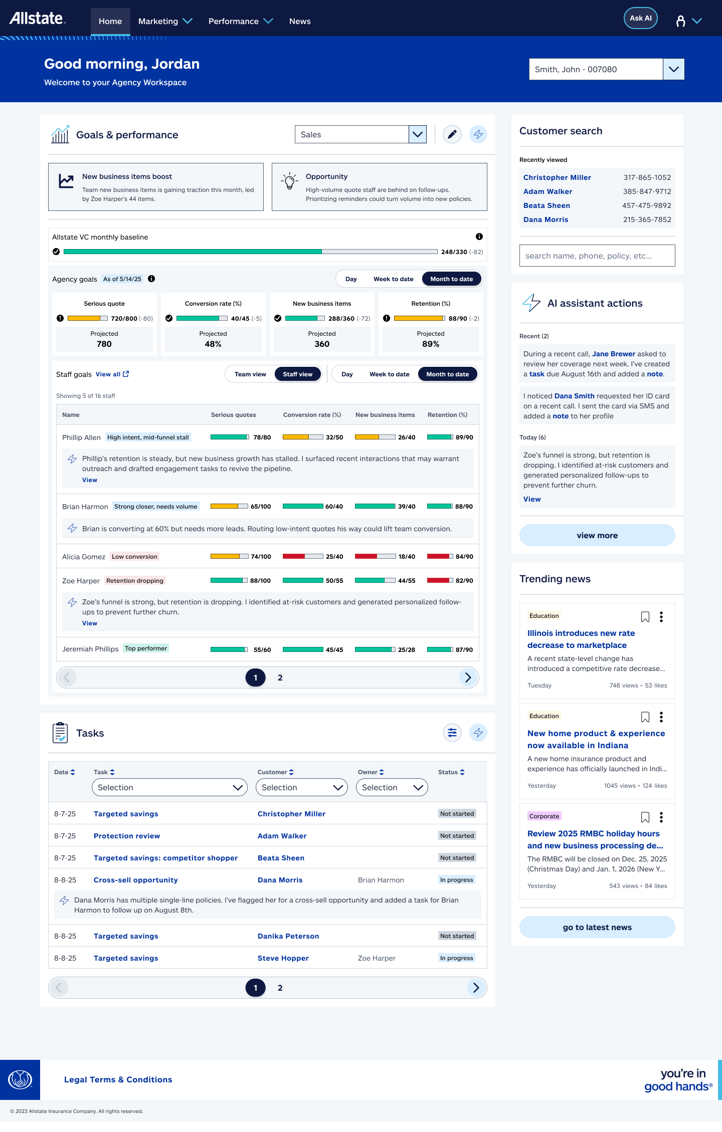 Agency Workspace application image