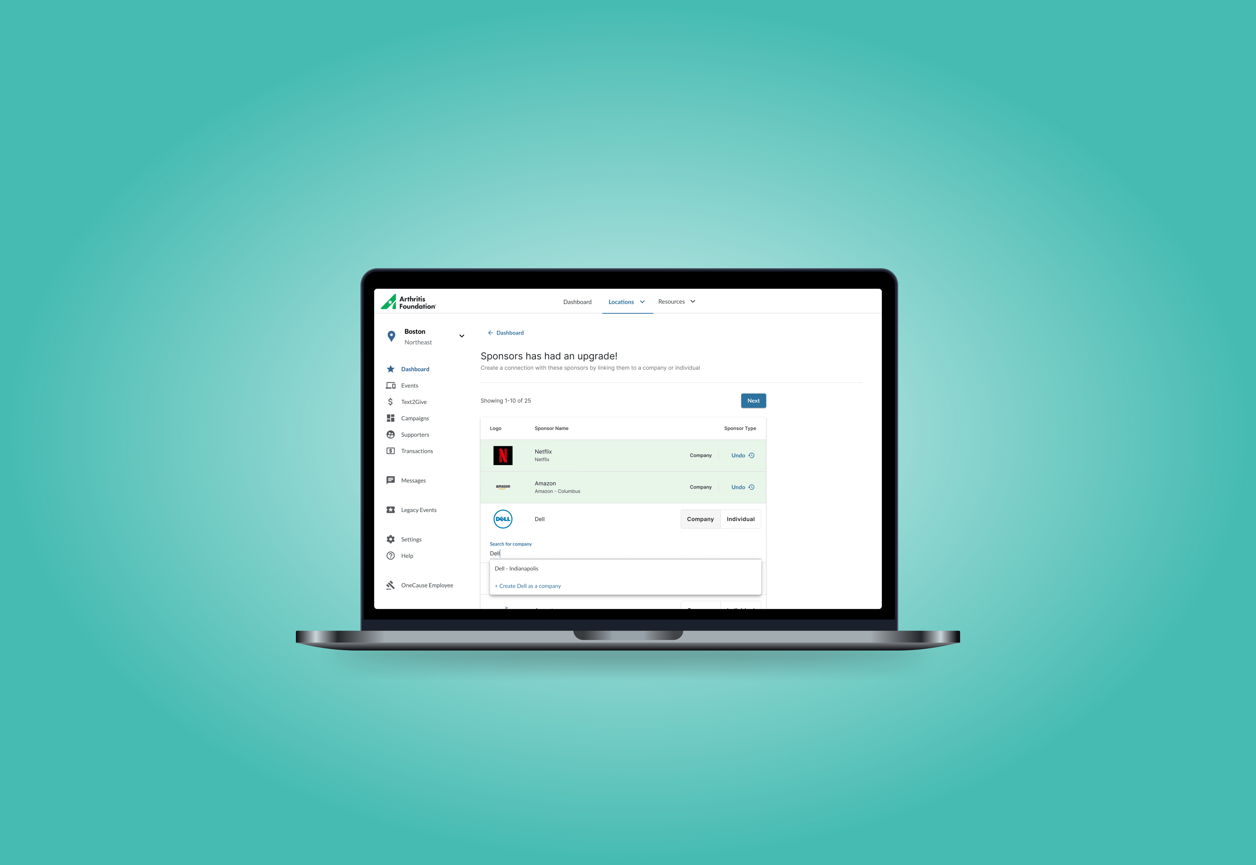 Connecting Sponsors to People and Companies case study